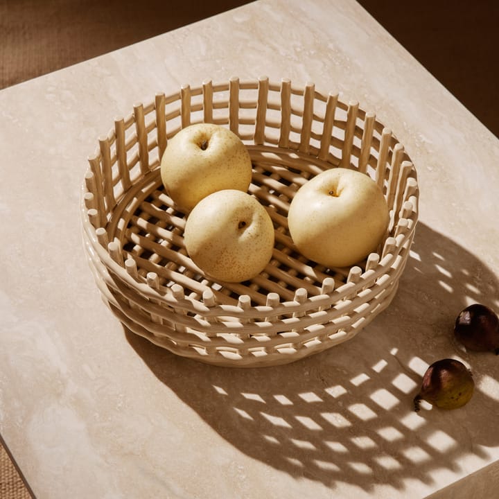 Ceramic braided bowl - cashmere - ferm LIVING