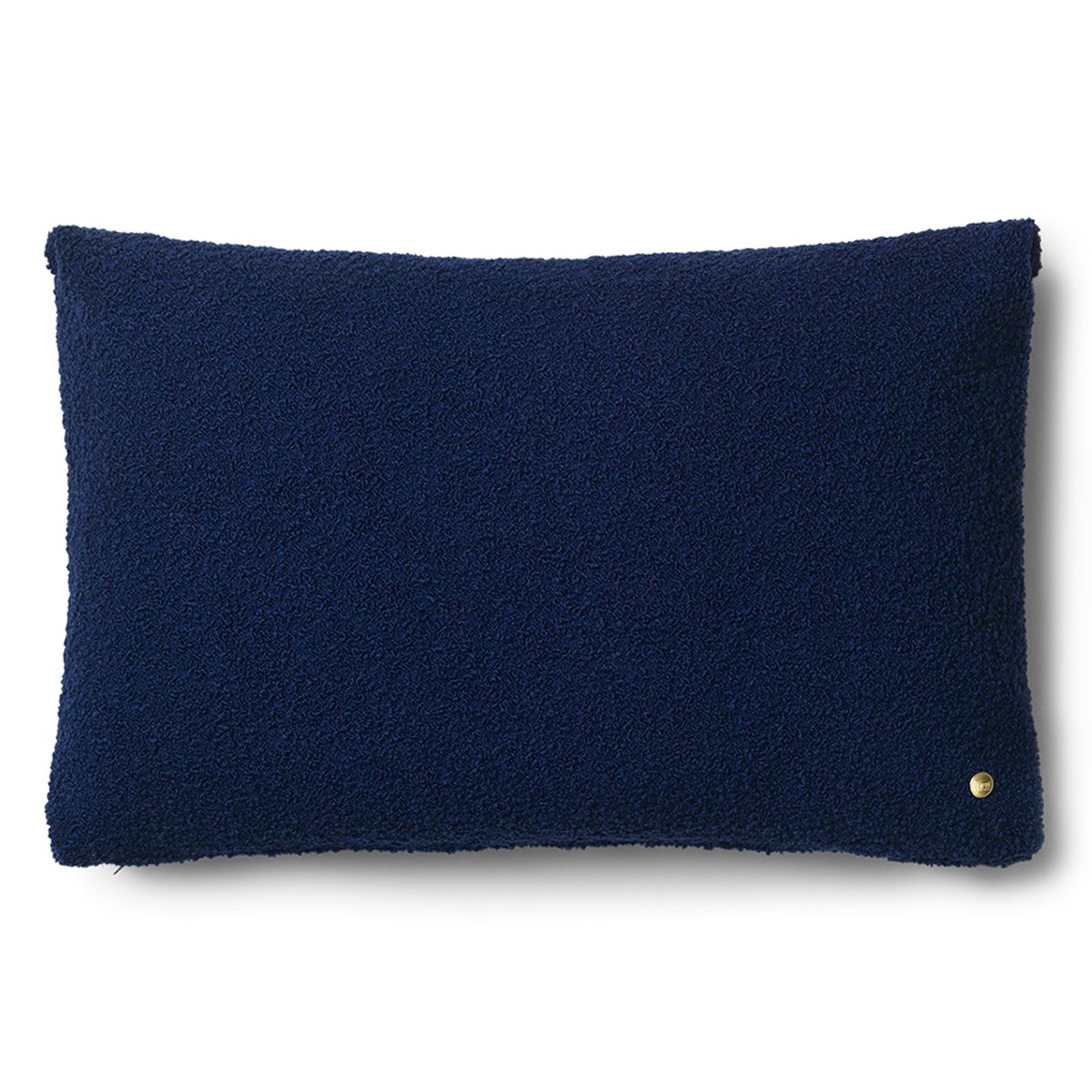 ferm LIVING Clean cushion bouclé 40x60 cm Deep Blue