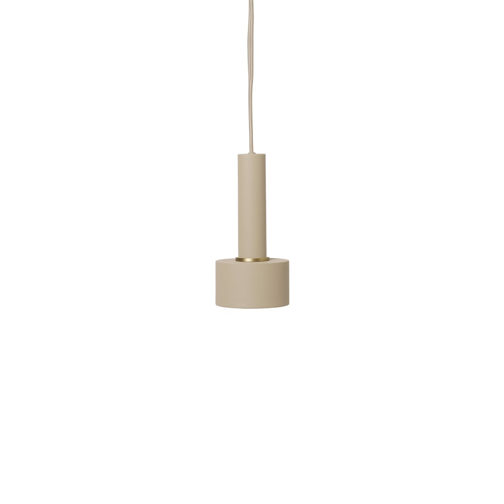 ferm LIVING Collect pendant lamp Cashmere, high, disc shade