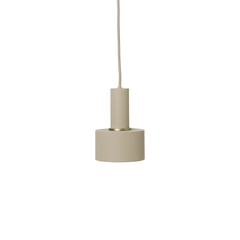 ferm LIVING Collect pendant lamp Cashmere, low, disc shade