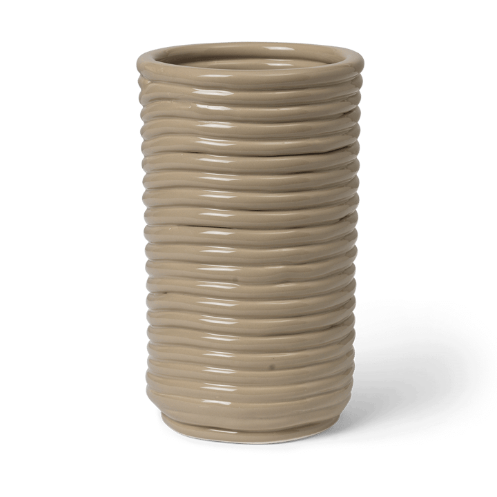 Corduroy vase 21 cm - Cashmere - ferm LIVING