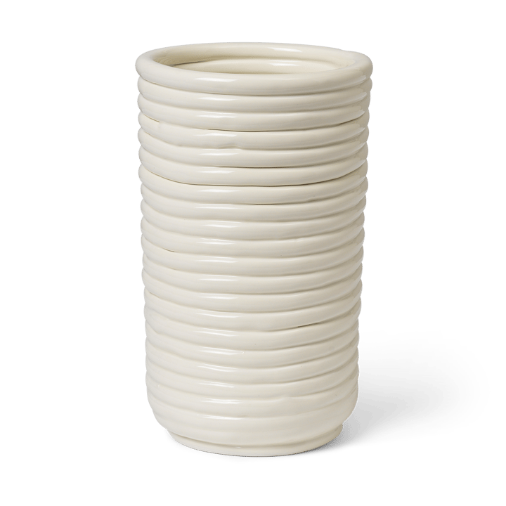 Corduroy vase 21 cm - Off white - ferm LIVING