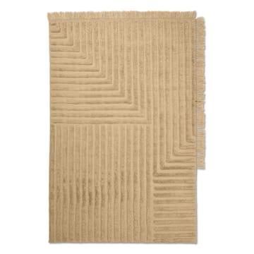 Crease wool carpet 140x200 cm - Light Sand - ferm LIVING