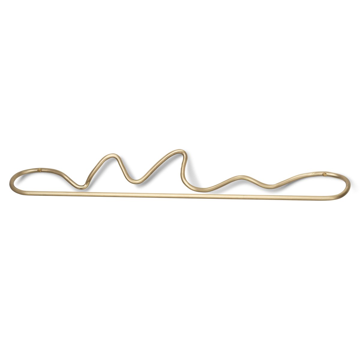 Ferm Living Curvature towel hanger brass