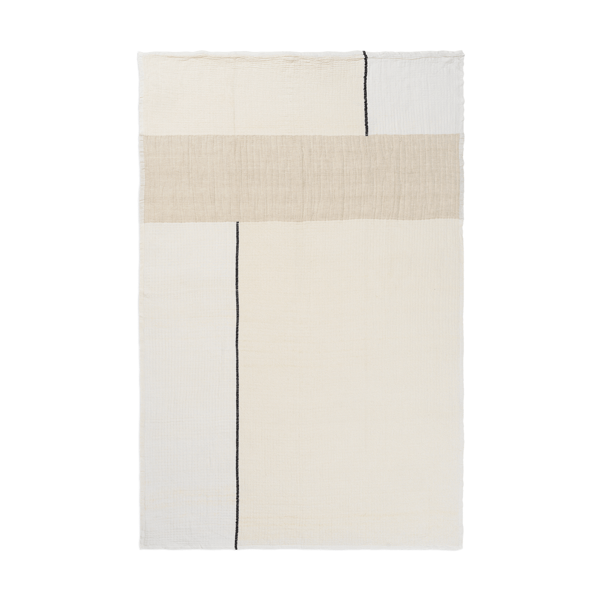 ferm LIVING Dela blanket 120x170 cm Natural-Off-white