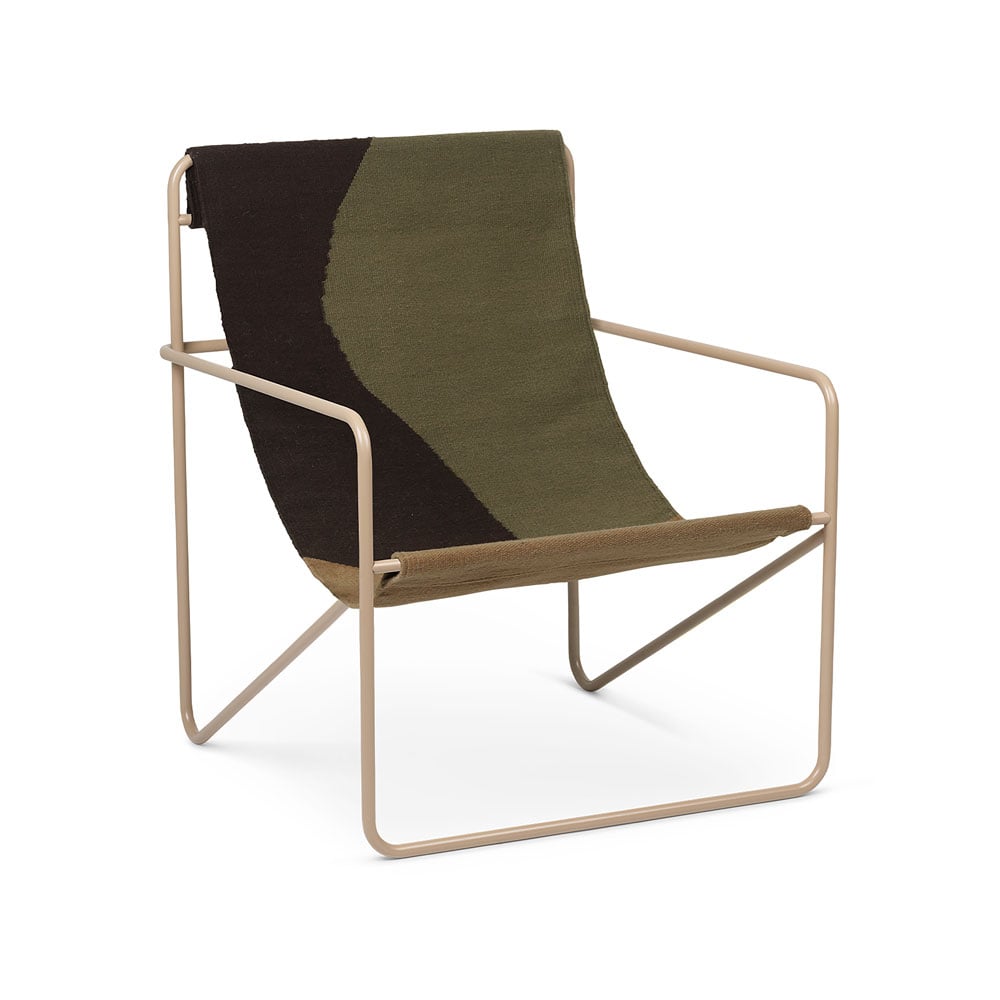 ferm LIVING Desert lounge chair Dune, cashemere frame