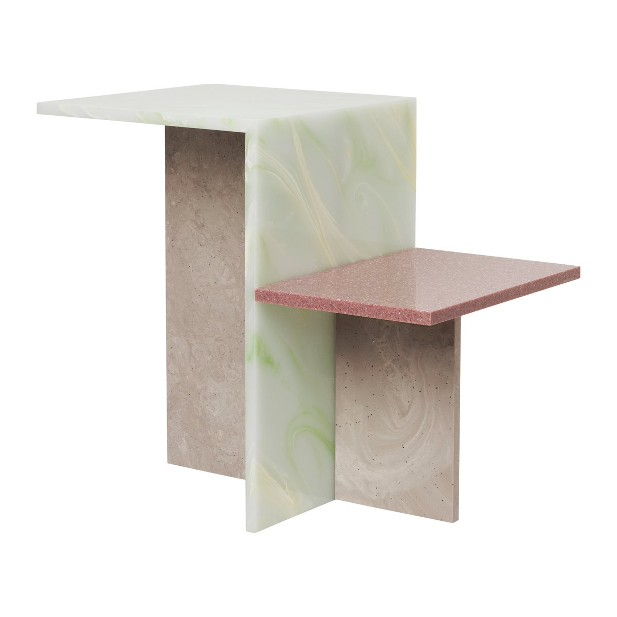 ferm LIVING Distinct side table 59,5x35x50 cm Multi