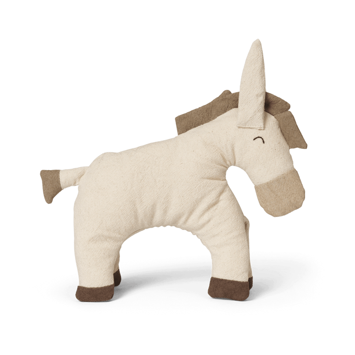 Donkey soft toy - Undyed-dark sand - Ferm LIVING