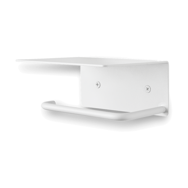 Dora toilet paper holder with shelf - White - ferm LIVING