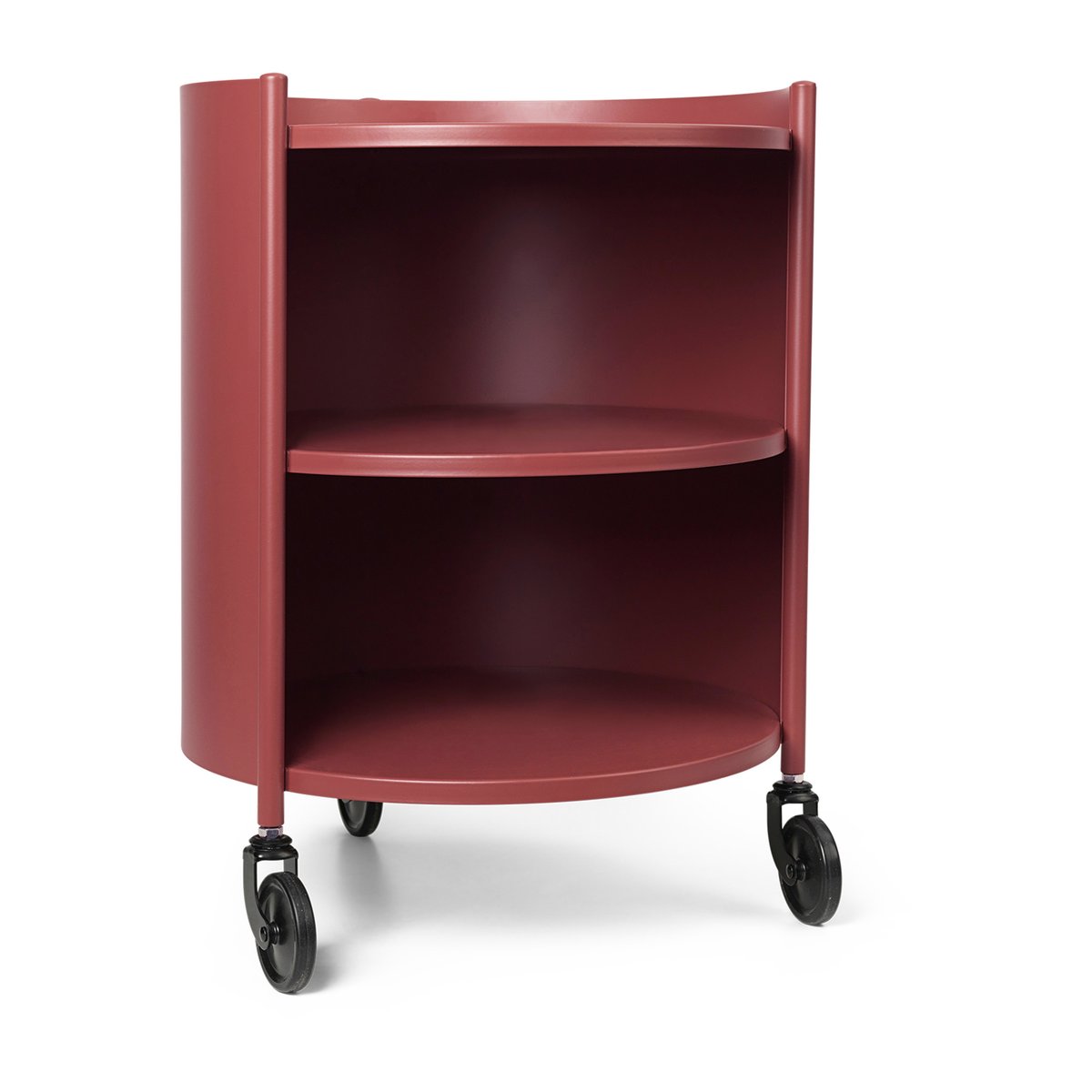 ferm LIVING Eve side table Mahogany Red