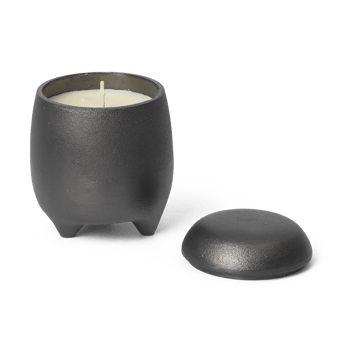 Evoke candle in jar - Blackened Aluminium - ferm LIVING