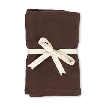 ferm LIVING placemat linne 2-pack - Chocolate - ferm LIVING