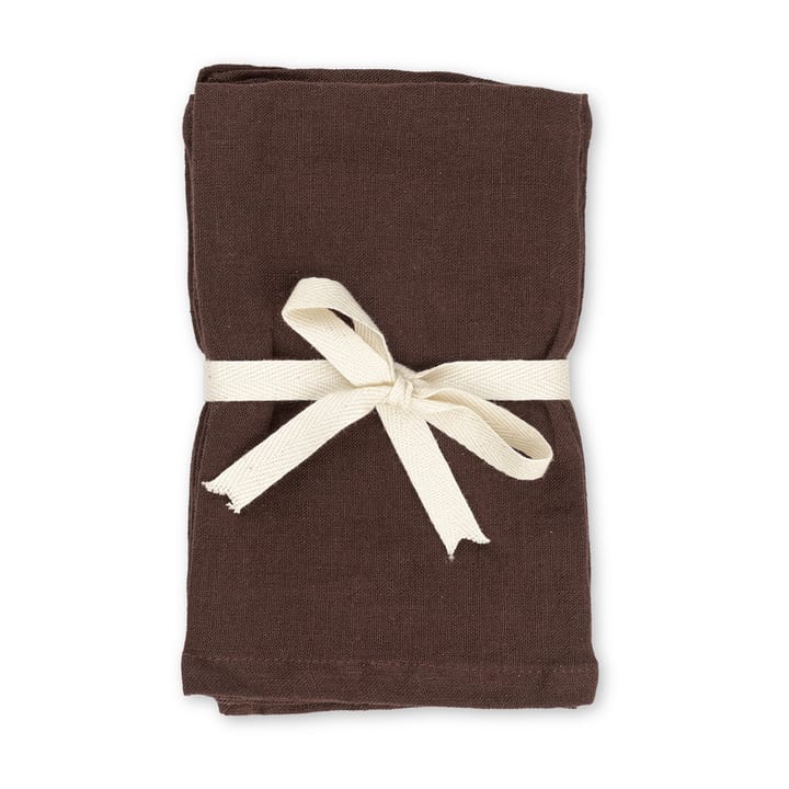 ferm LIVING placemat linne 2-pack, Chocolate ferm LIVING