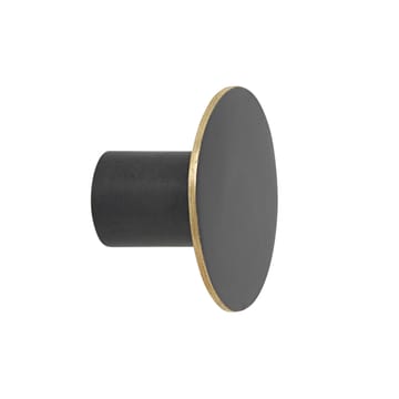 Flat Circle knob black-brass - Ø4 cm - ferm LIVING