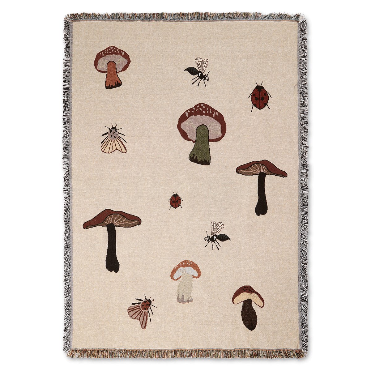 ferm LIVING Forest tapestry throw 120x170 cm Sand