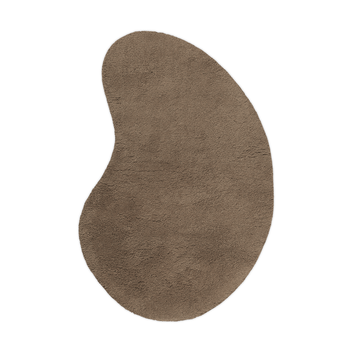 ferm LIVING Forma wool rug 103x155 cm Ash Brown