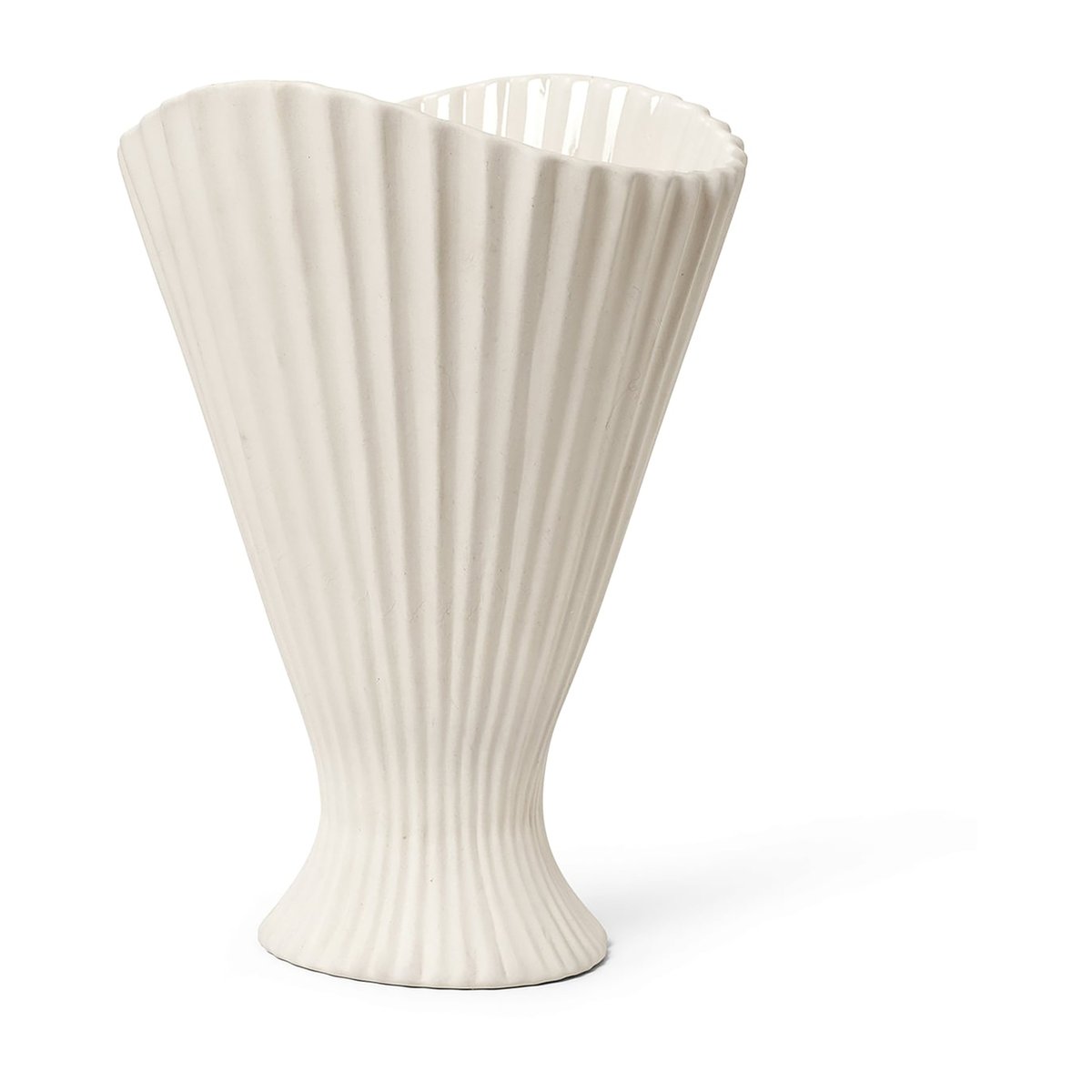 ferm LIVING Fountain vase 30,5 cm off white