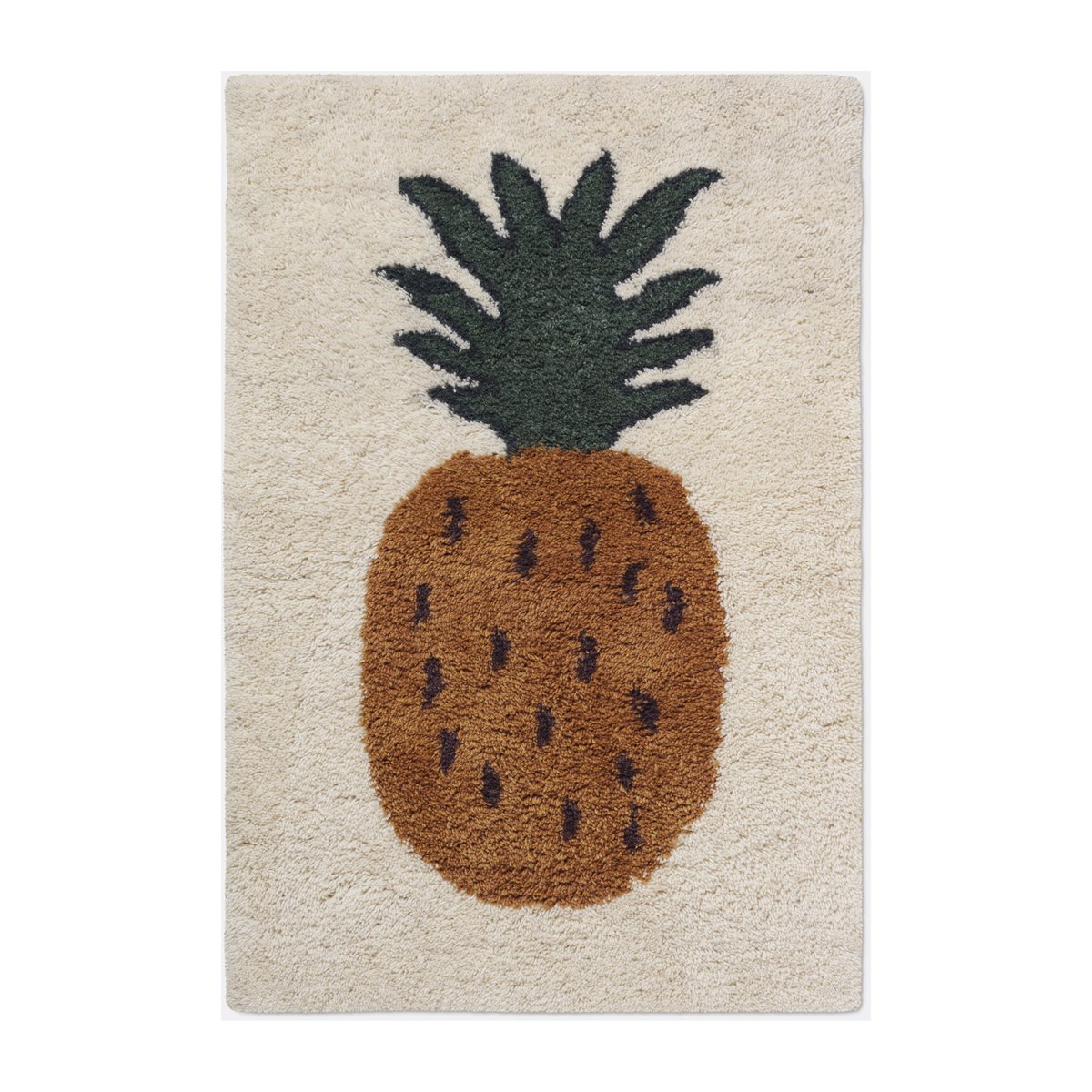 ferm LIVING Fruiticana rug L 120x180 cm Pineapple