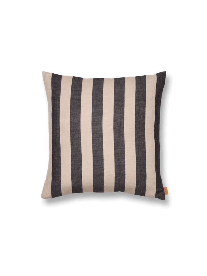 Grand pillowcase 50x50 cm - Sand-black - Ferm LIVING