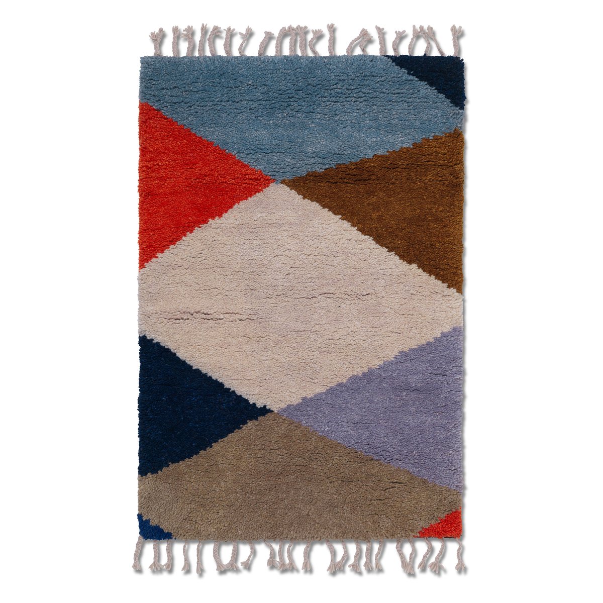 ferm LIVING Harlequin wool carpet 80x120 cm Multi