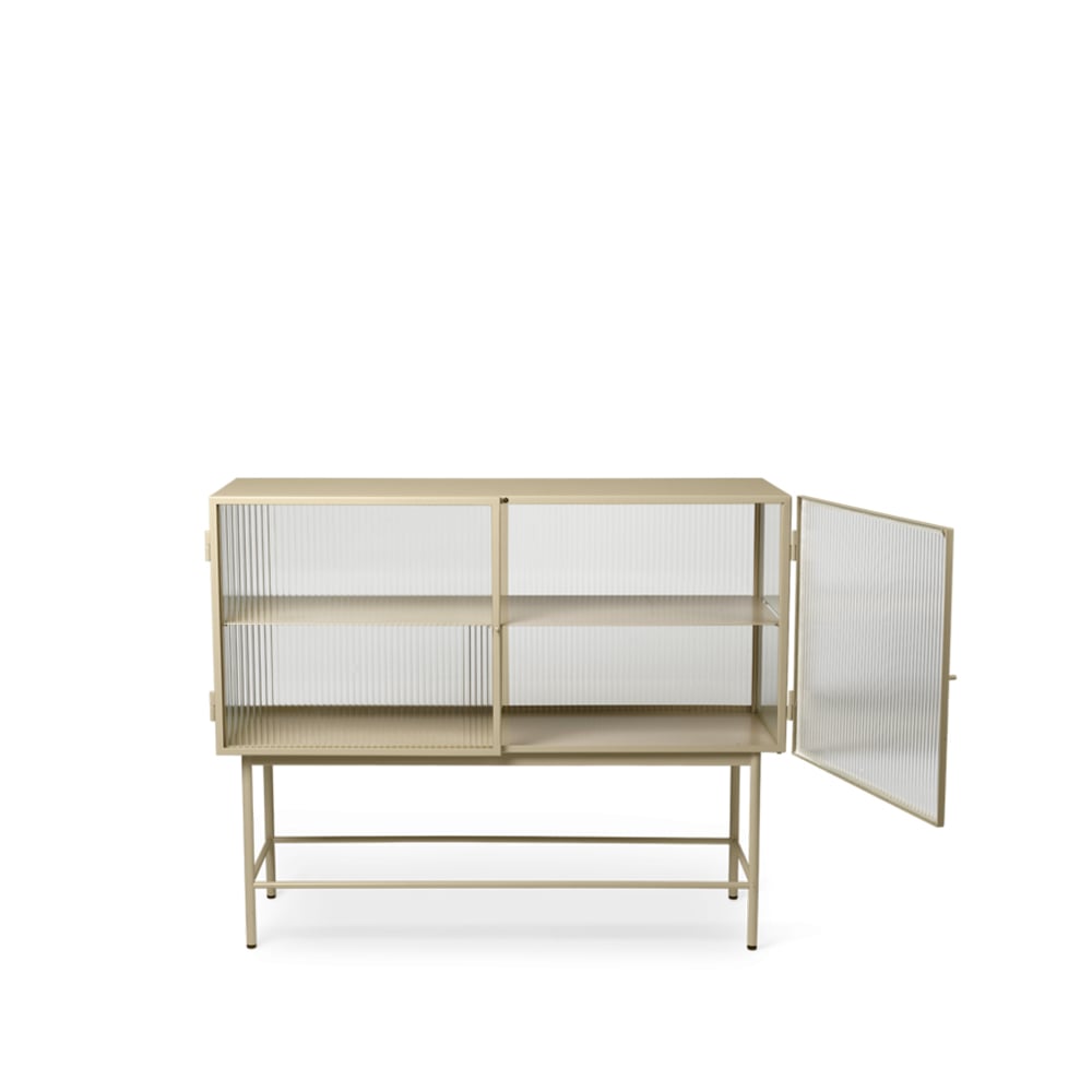 ferm LIVING Haze sideboard Cashmere, wavy glass