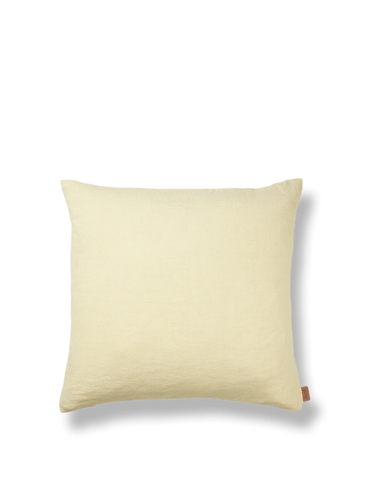 Heavy pillowcase 50x50 cm linen - Lemon - Ferm LIVING
