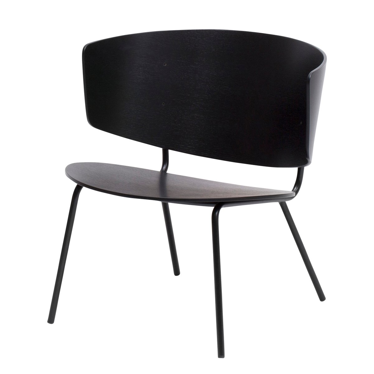 ferm LIVING Herman lounge chair Black