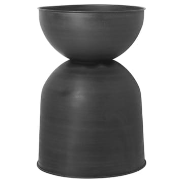 Hourglass flower pot large Ø50 cm - Black-dark grey - ferm LIVING