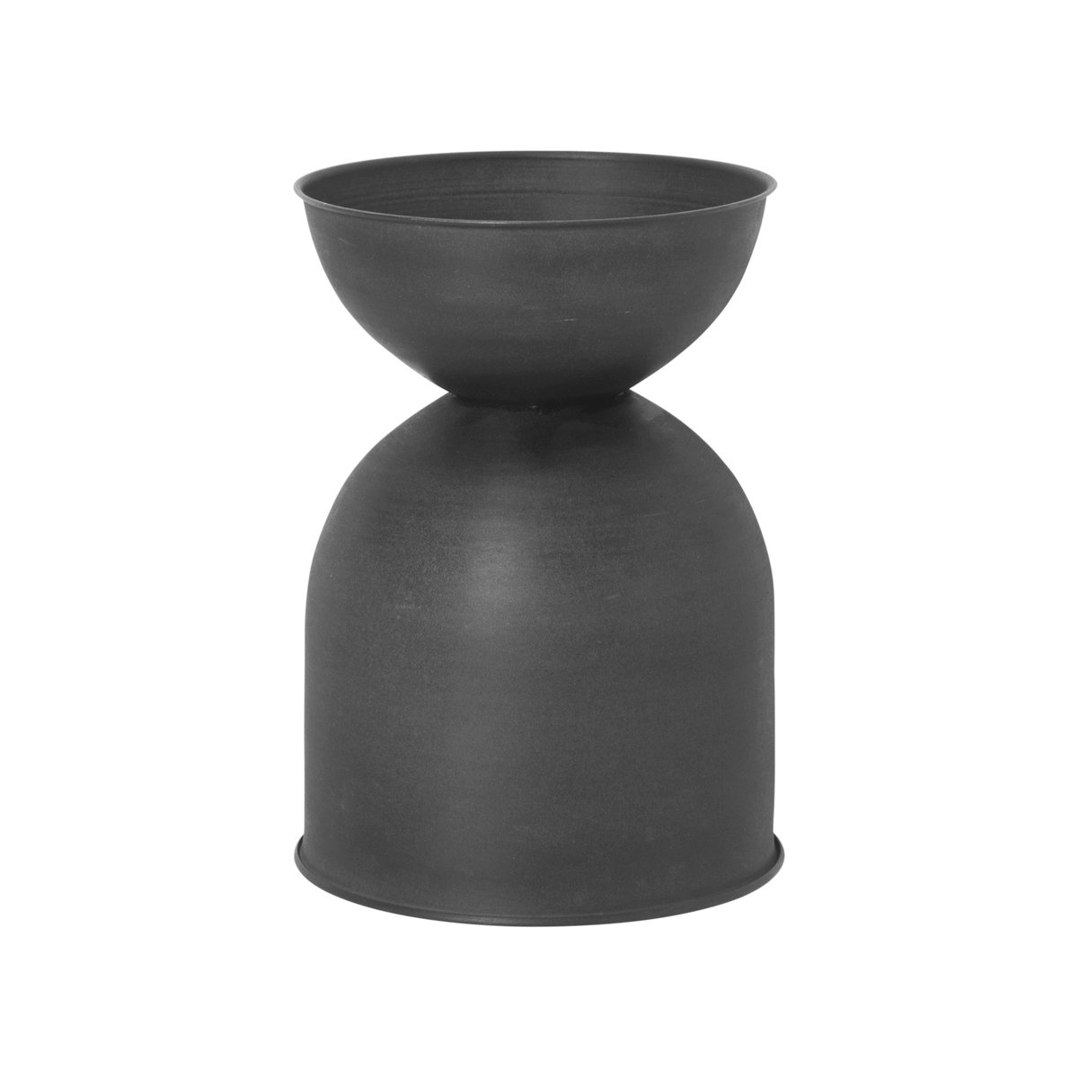 ferm LIVING Hourglass flower pot small Ø31 cm Black-dark grey