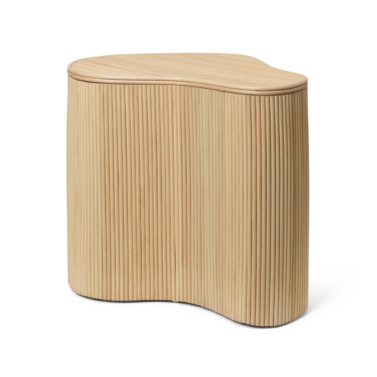 ferm LIVING Isola side table with storage Natural