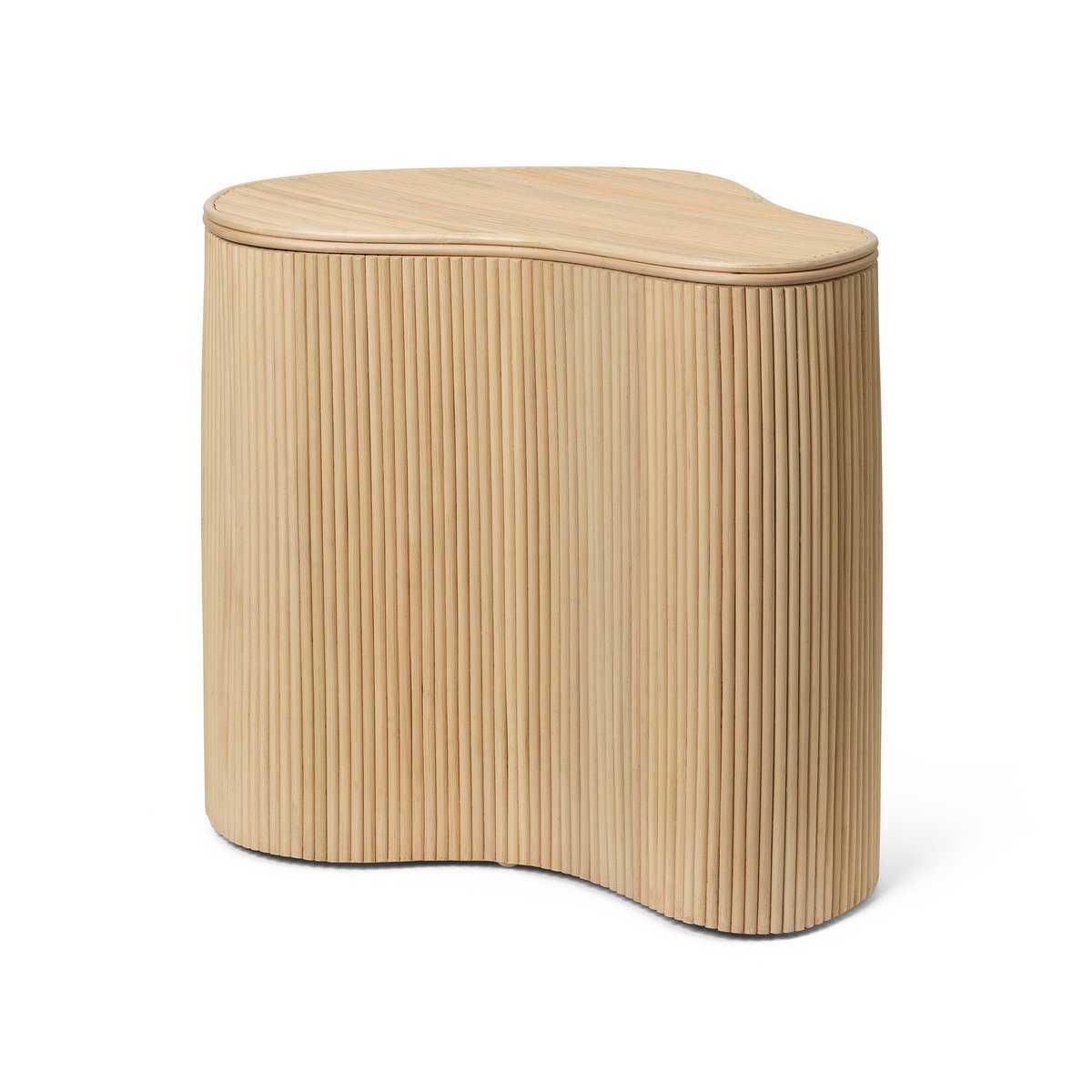 ferm LIVING Isola side table with storage Natural