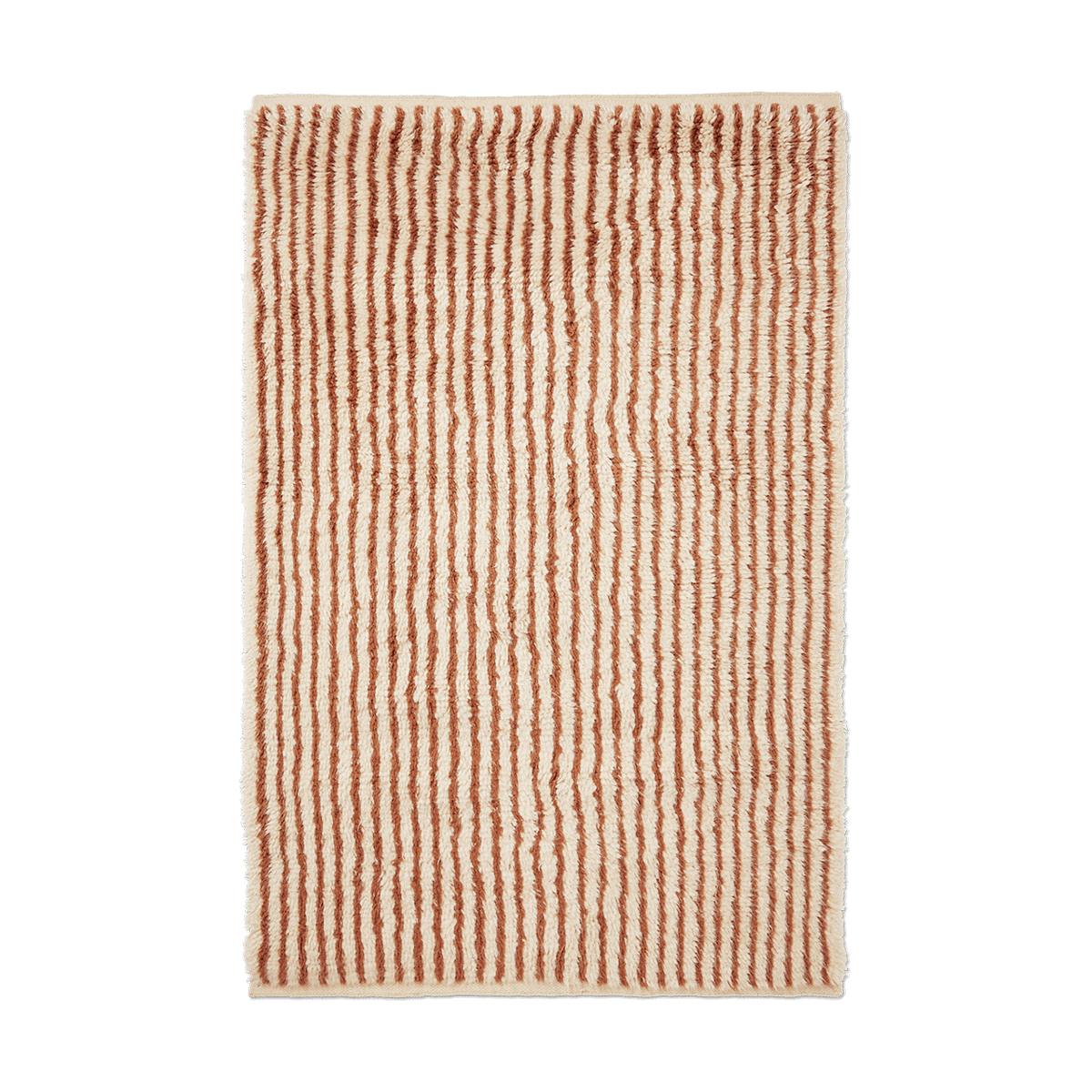 ferm LIVING Kami rug Off white-red brown, 120x180 cm