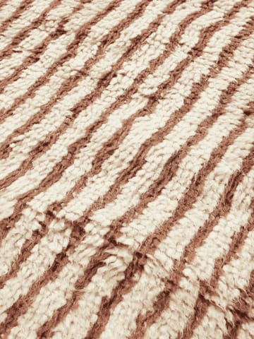 Kami rug - Off white-red brown, 120x180 cm - ferm LIVING