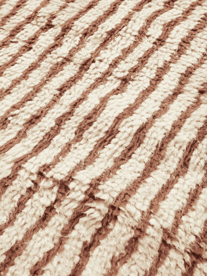 Kami rug - Off white-red brown, 120x180 cm - ferm LIVING