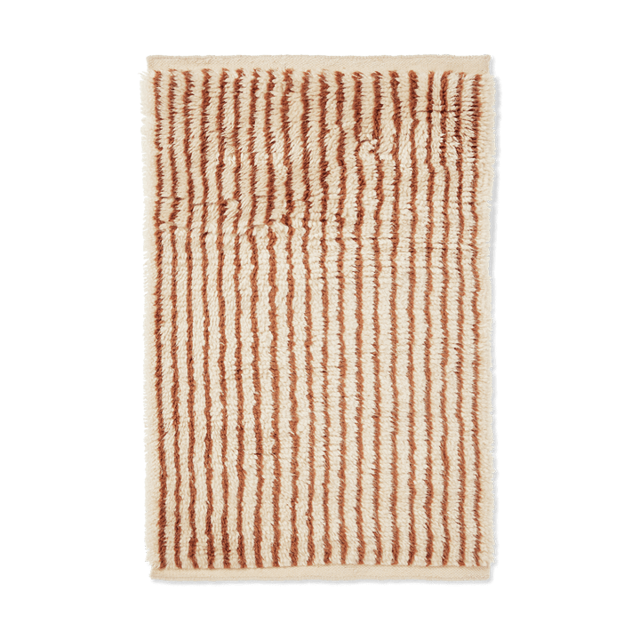 Kami rug - Off white-red brown, 80x120 cm - Ferm Living