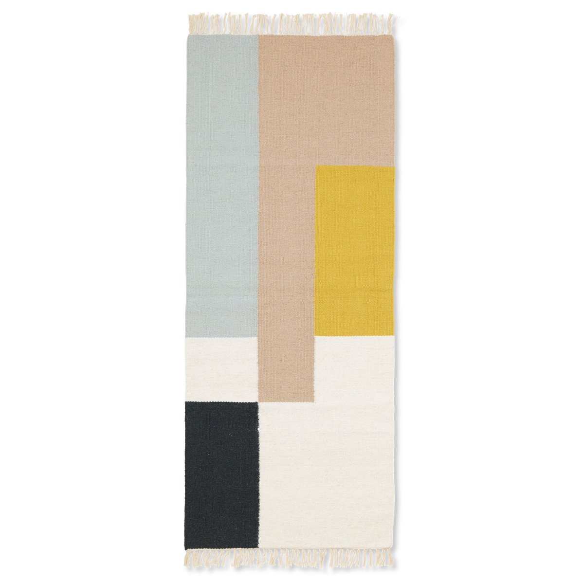 ferm LIVING Kelim rug 70x180 cm squares