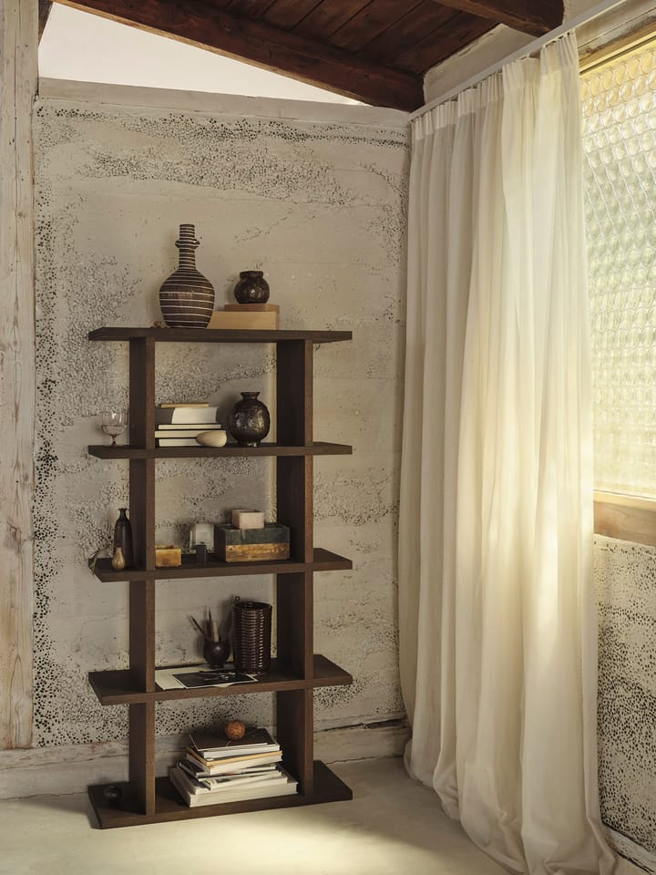 Kona bookshelf 1x4 - Dark stained - ferm LIVING