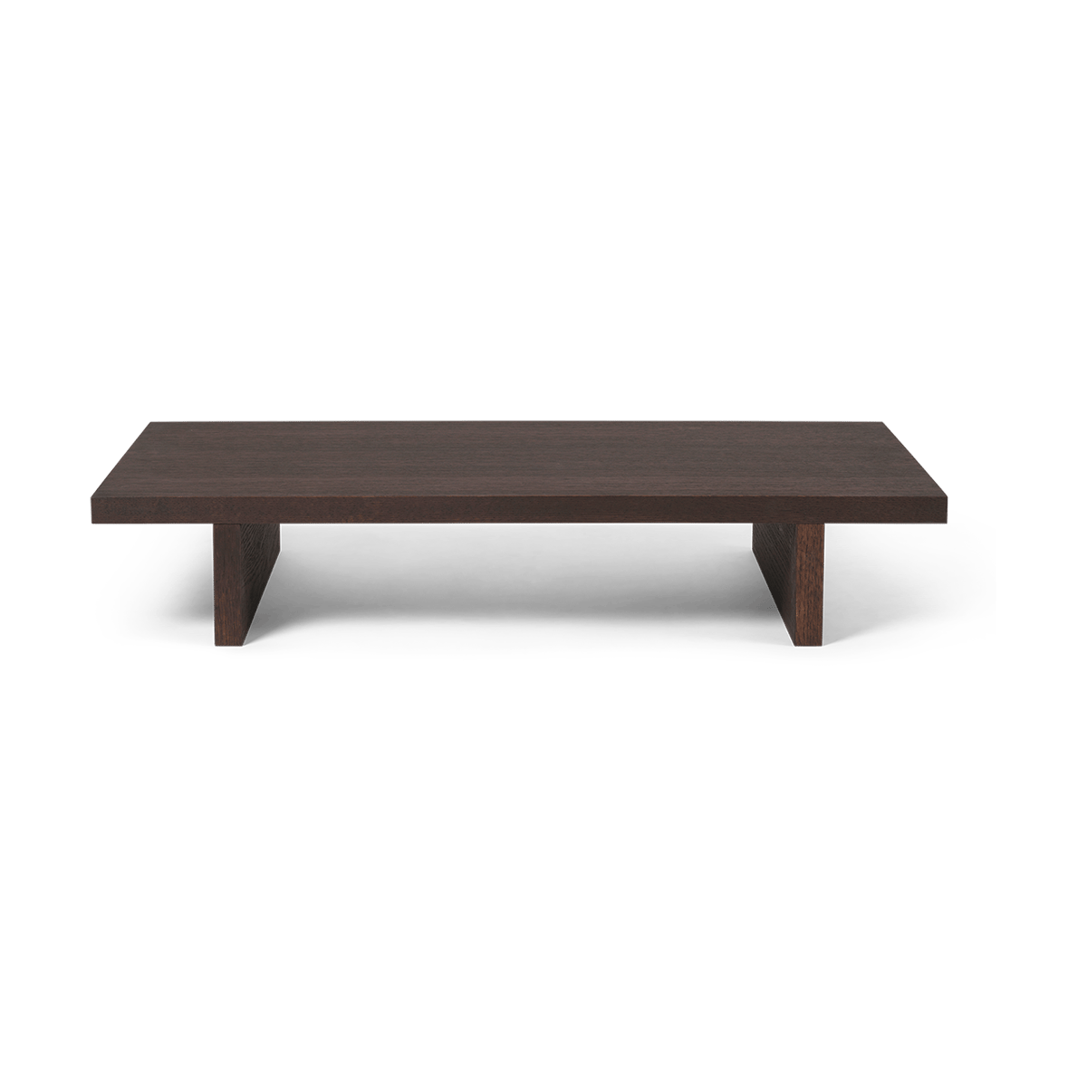 ferm LIVING Kona low table side table Dark Stained oak veneer