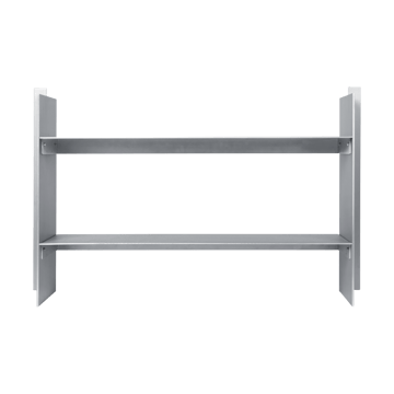 Lager wall shelf 26x77 cm - Aluminium - Ferm Living