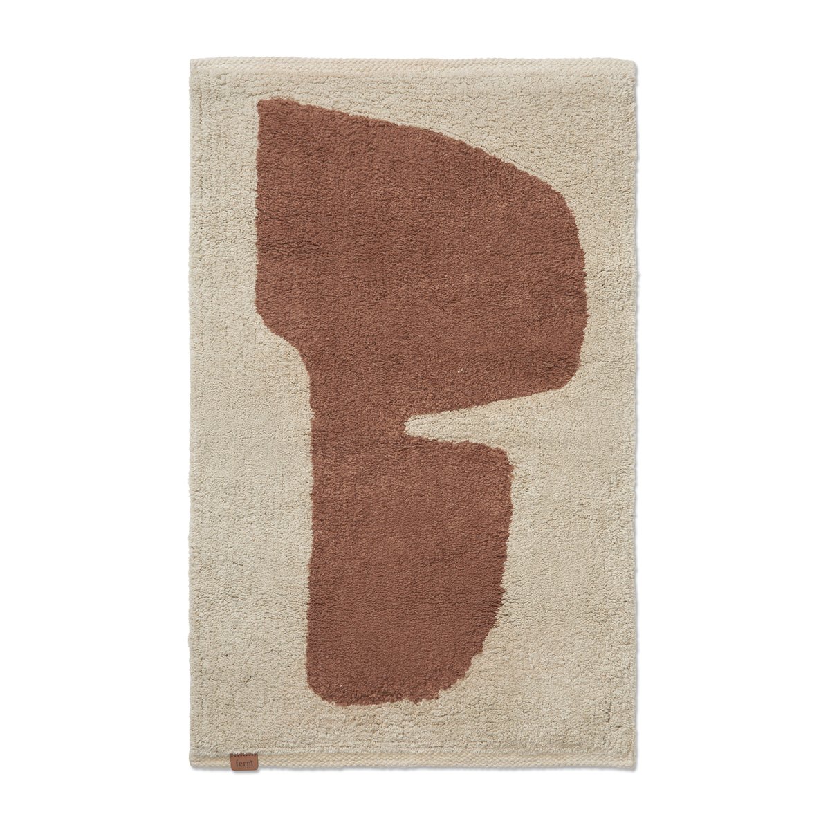 Ferm Living Lay bathroom rug 50x70 cm Parchment-rust