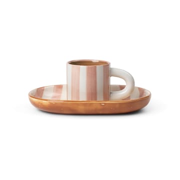 Milu children's dinnerware 2 pieces - Rose - Ferm Living