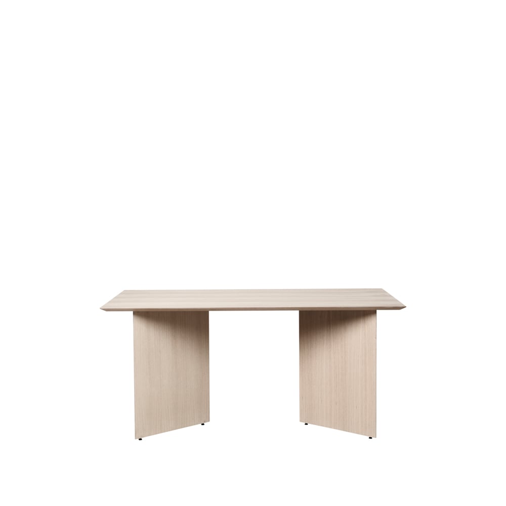 ferm LIVING Mingle dining table Oak natural veneer. 160cm. angled leg oak