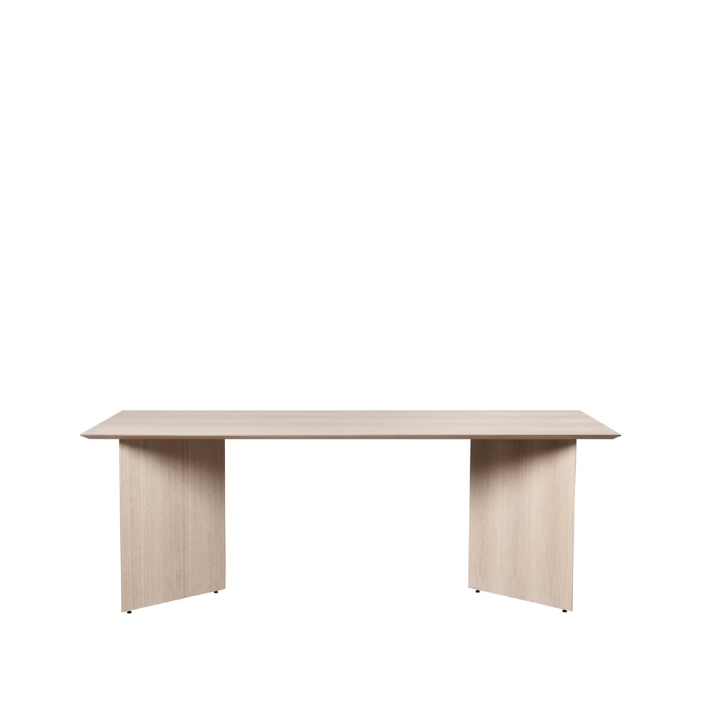 ferm LIVING Mingle dining table Oak natural veneer. 210cm. angled leg oak