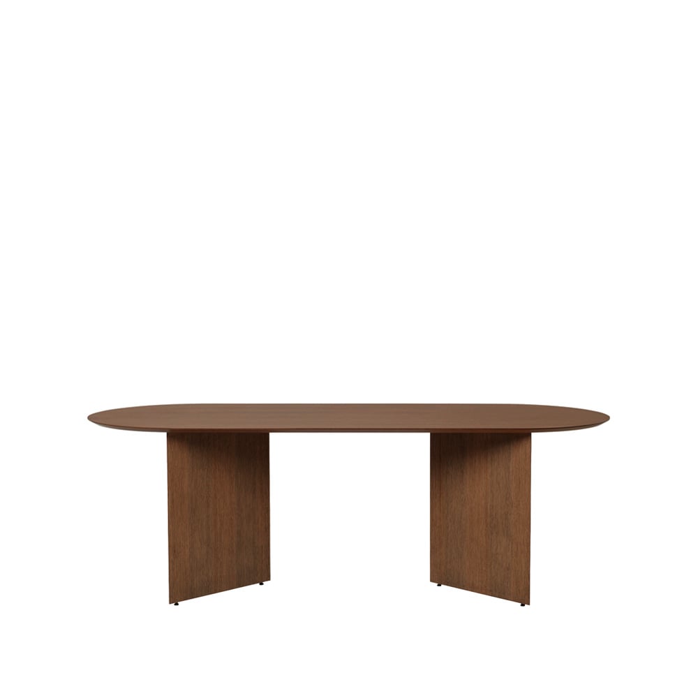 ferm LIVING Mingle dining table oval Walnut veneer. angled leg walnuts vaneer. 220