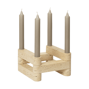 Newel module candlestick - Travertine - Ferm Living