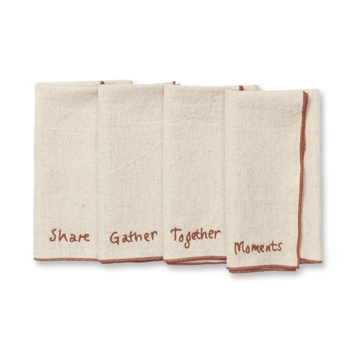 Occasions napkins 4 pieces, Natural ferm LIVING