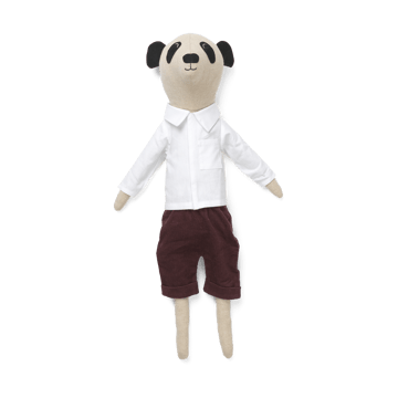 Panda Teddy plush toy - Natural - ferm LIVING