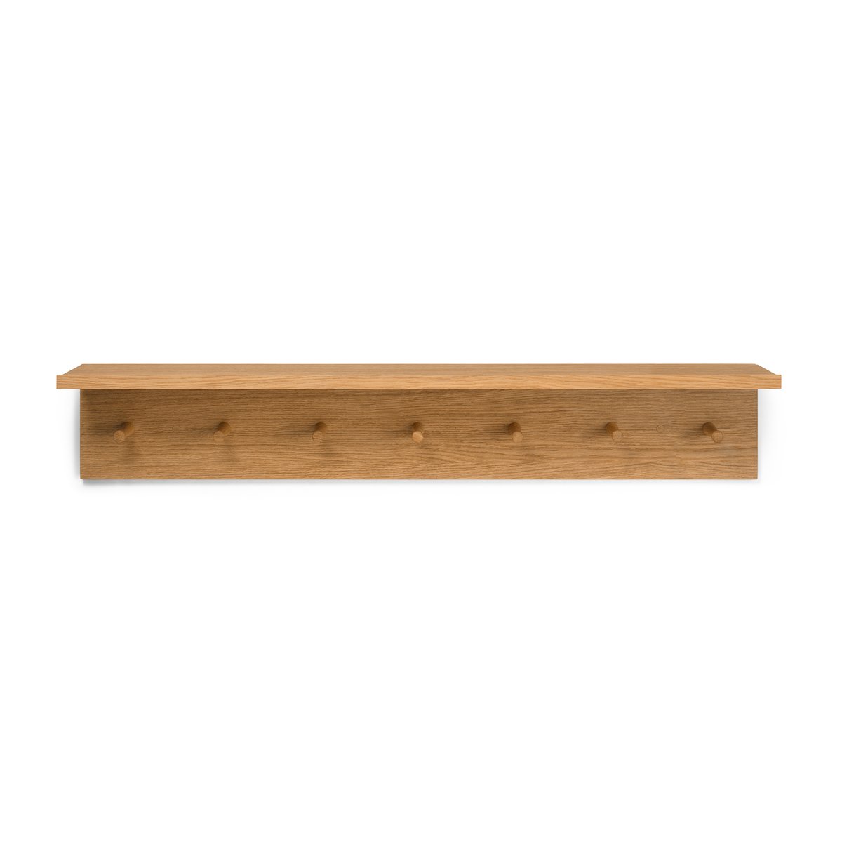 ferm LIVING Place Rack hooks and shelf oak Large