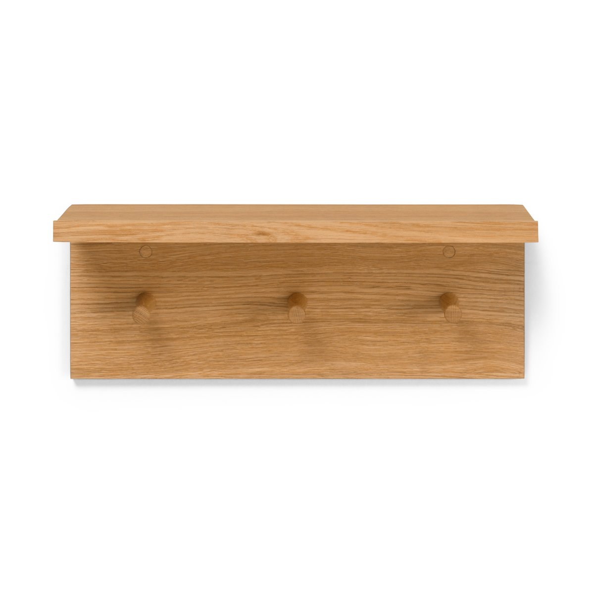 ferm LIVING Place Rack hooks and shelf oak Small