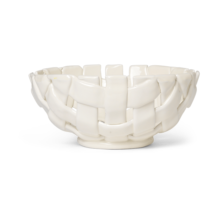 Plait bowl Ø24 cm - Off white - ferm LIVING